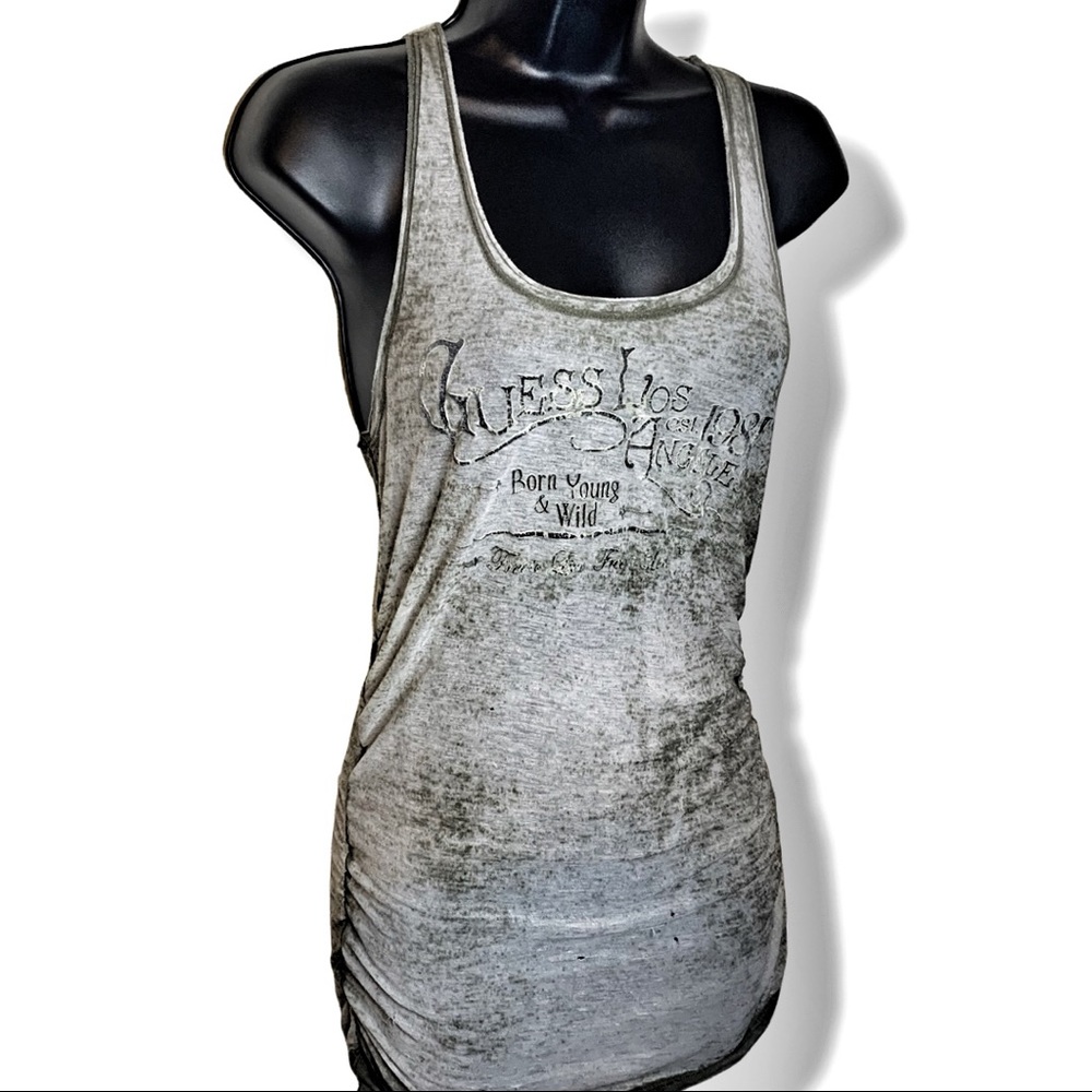 Size S Y2k grey guess tank top